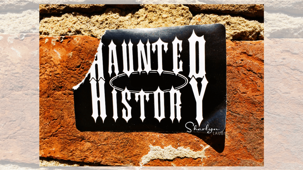 wall sign haunted history referring to ghost jobs in recruiting
