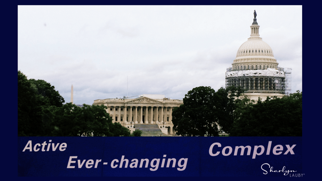 United States capitol building with the idea that political views impact recruitment