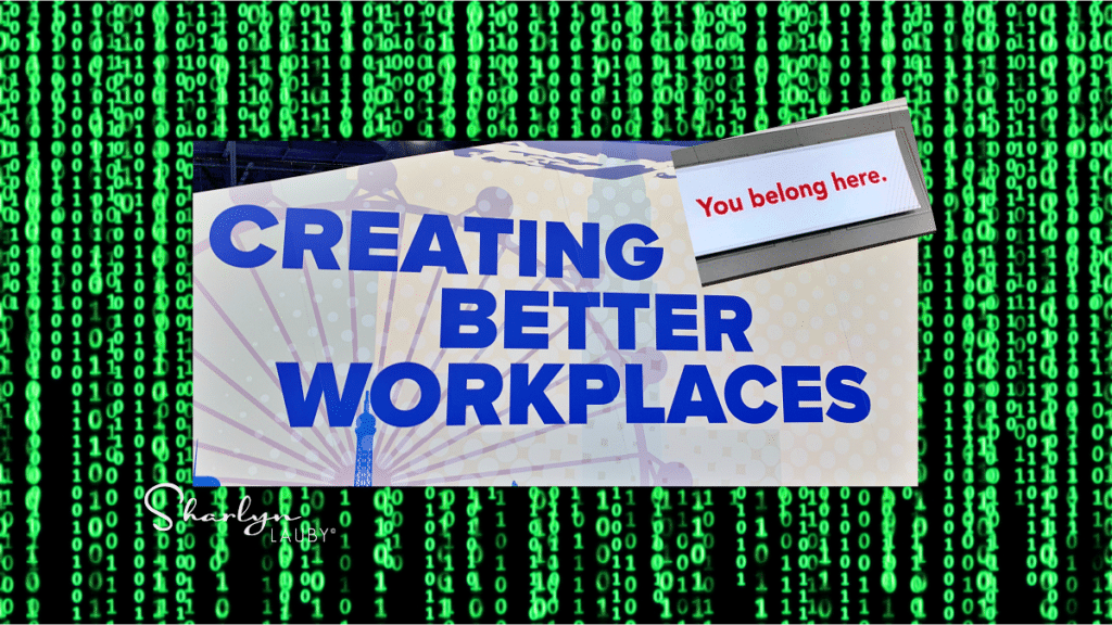 SHRM Annual conference sign over the matrix creating better workplaces promoting a virtual conference